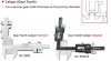 Thước cặp cơ và điện tử đo răng Metrology | Model GC-9000 | Model GC-90001E