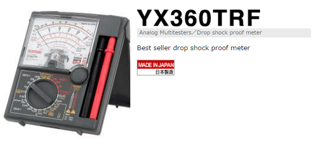 Đồng hồ đo điện vạn năng SANWA YX360TRF