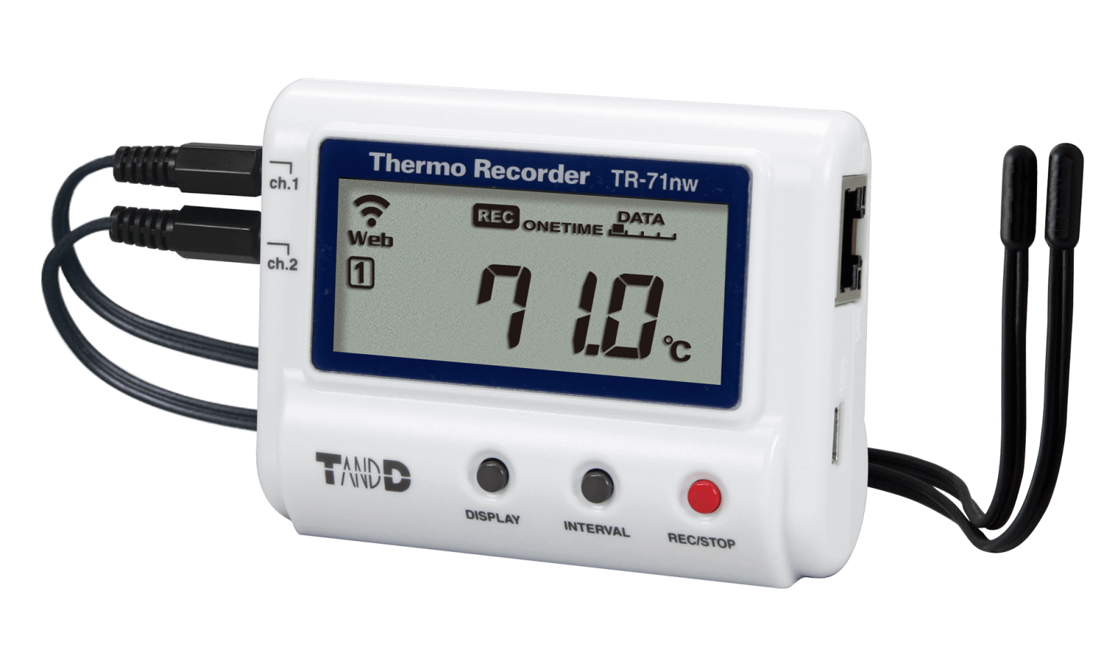 Thiết bị đo nhiệt độ tự ghi T&D TR-71nw