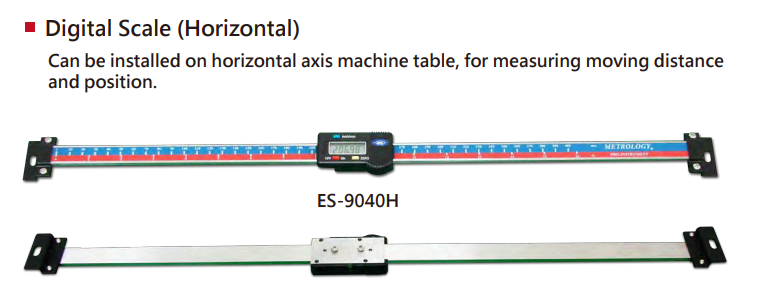 Digital Scale (Horizontal) and Digital Scale (Vertical) Metrology | Model ES-9010H | ES-9010V