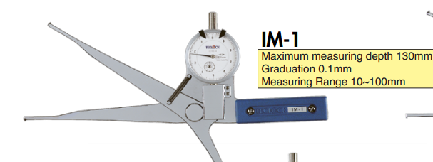 Thước đo đường kính trong Teclock IM-1