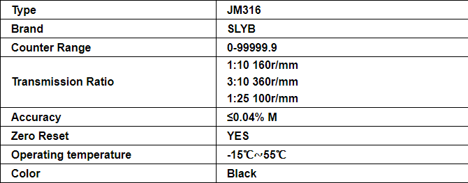 bộ đếm chiều dài hệ mét JM316