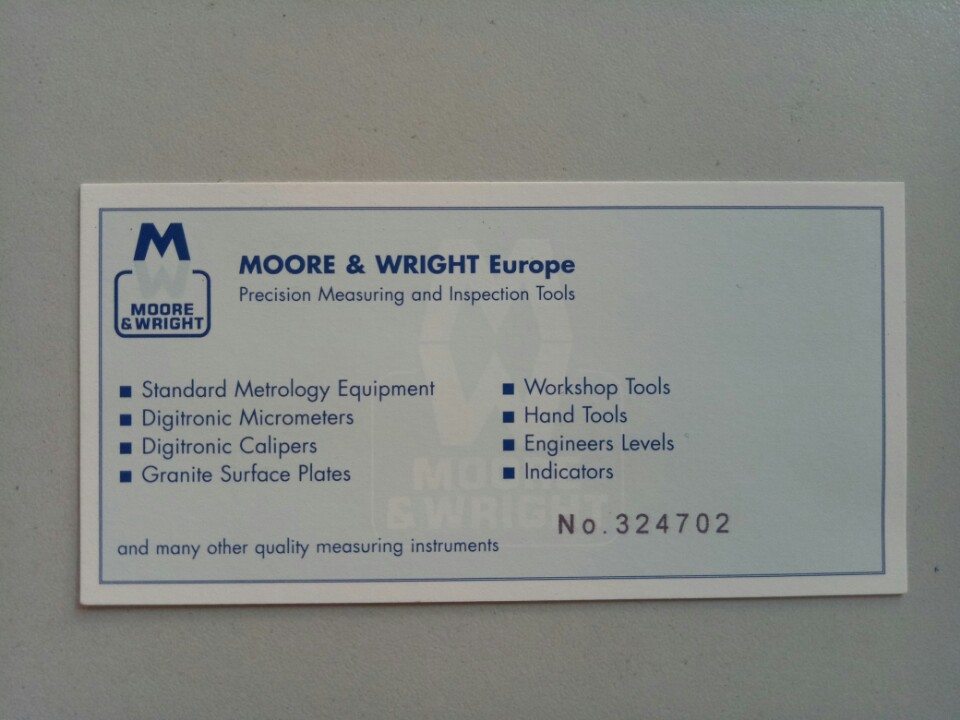 Bộ căn mẫu Moore&Wight MW700-10 :32 miếng grade 0