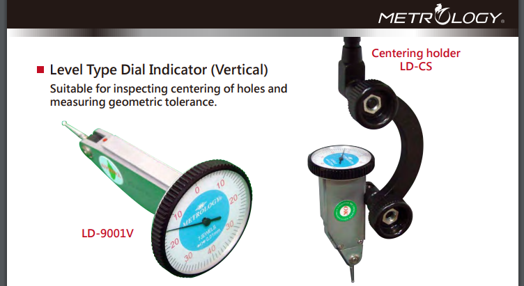 Level Type Dial Indicator (Vertical) Metrology | Model LD-9001V | Model LD-9003VL
