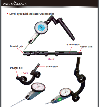 Level-Type Dial Indicator Accessories Metrology | Model LD-CS | LD-UC