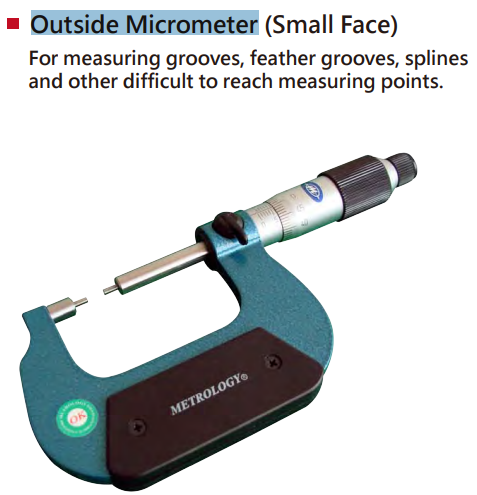Panme cơ đo ngoài Metrology | Model OM-9109 | Model OM-9109S | Outside Micrometer