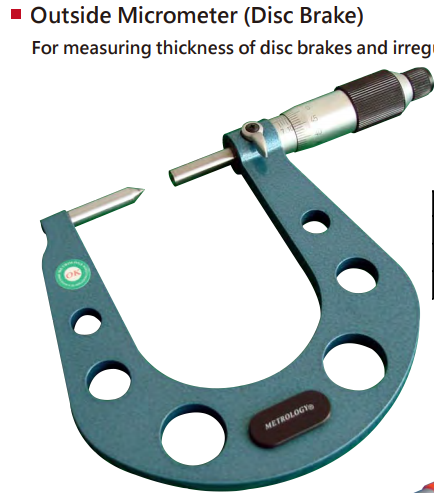 Panme cơ đo ngoài Metrology | Model OM-9205 | Outside Micrometer (Disc Brake)