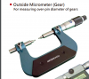 Panme cơ đo ngoài Metrology | Model OM-9198 | Model OM-9204 | Outside Micrometer (Gear)