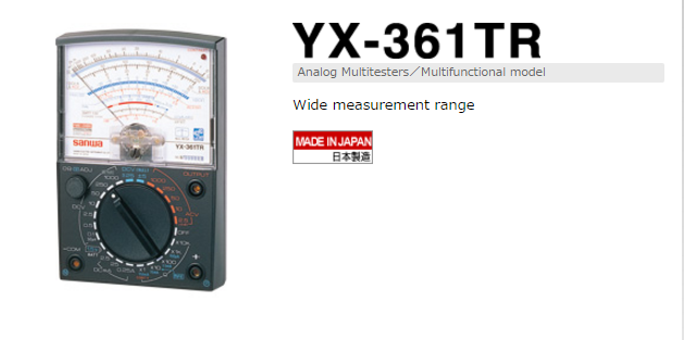 Đồng hồ đo vạn năng SANWA YX-361TR