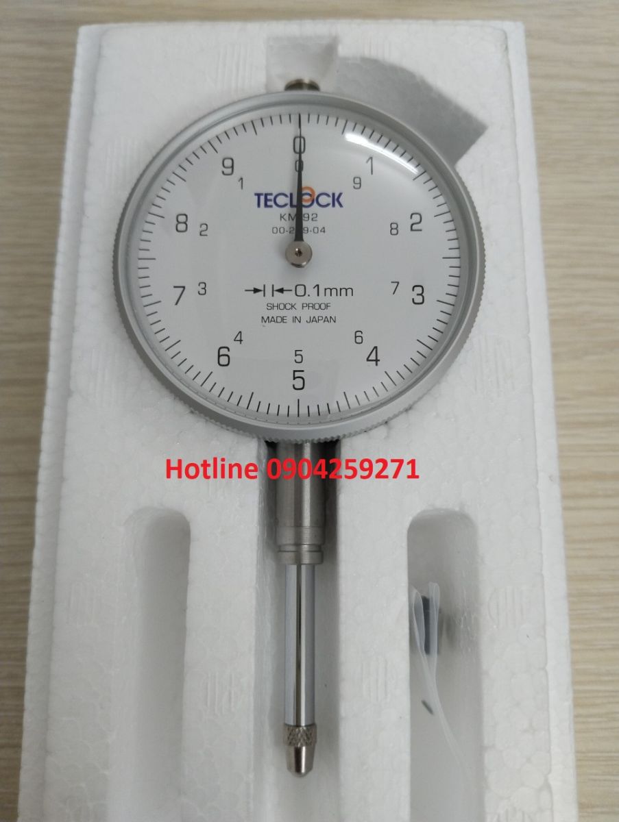 Đồng hồ so Teclock KM-92 (20mm/0.1mm)