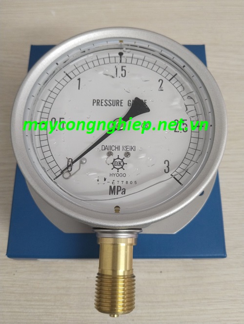 Đồng hồ đo áp suất Daiichi Keiki GRK Glycerine BU G1/2 φ100 (0~3Mpa)