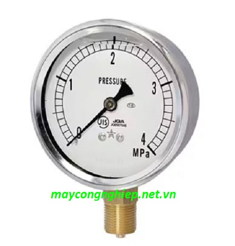 Đồng hồ đo áp suất Migishita GLT-31 A G3/8 75*4MPA Glycerin