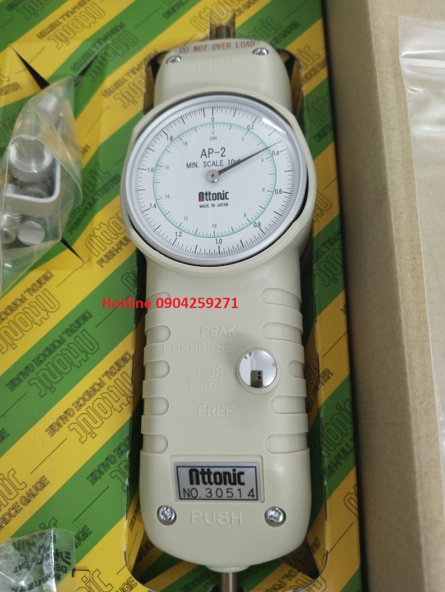 Đồng hồ đo lực kéo đẩy ATTONIC AP-2 (2kg/20N)