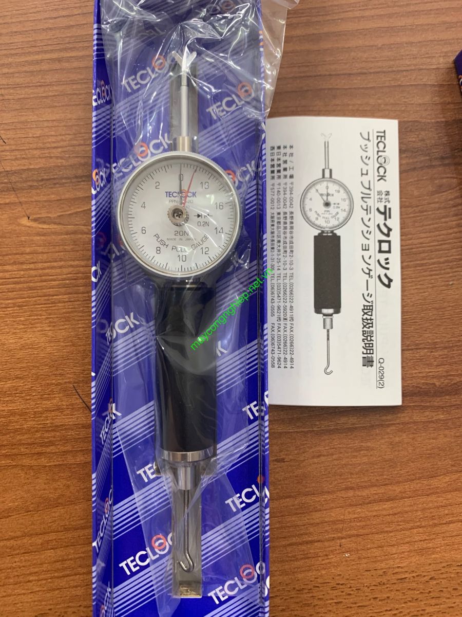 Đồng hồ đo lực kéo nén Teclock PPN-705-20 (0.6~20N)