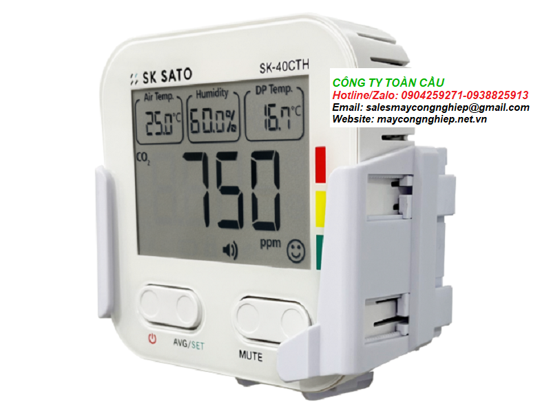 Màn hình theo dõi nồng độ khí CO2 Sato 1738-00 SK-40CTH