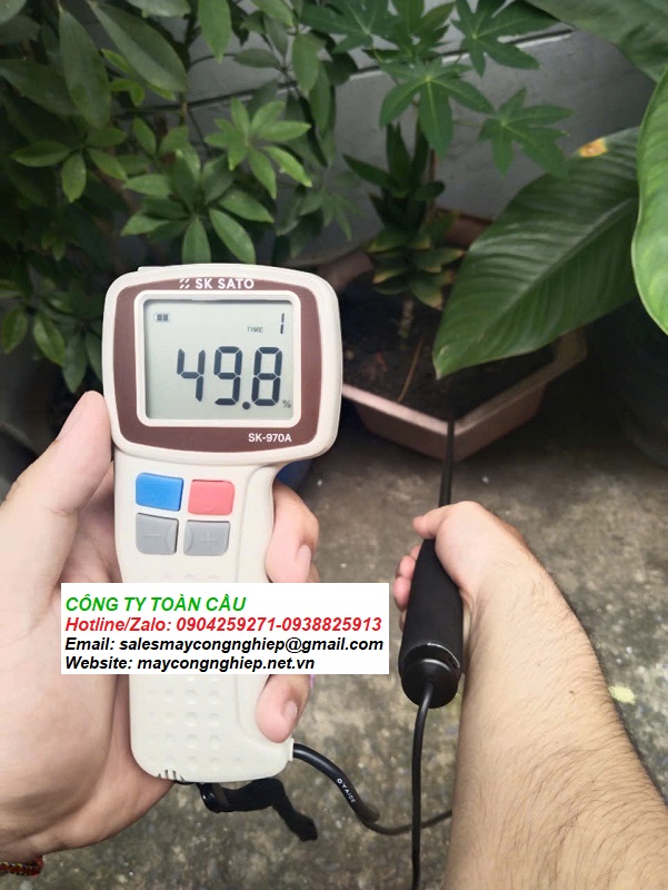 máy đo độ ẩm phân hữu cơ Sato SK-970A