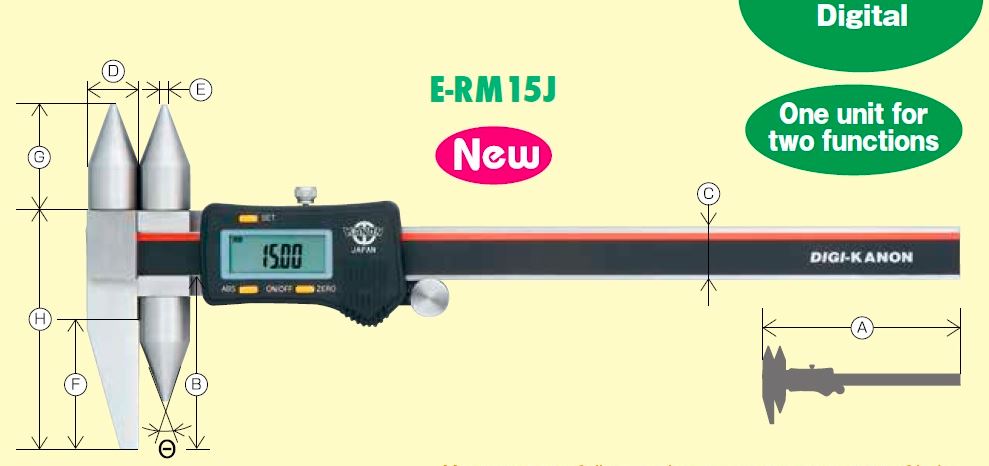 Thước đo khoảng cách giữa 2 tâm Kanon E-RM15J