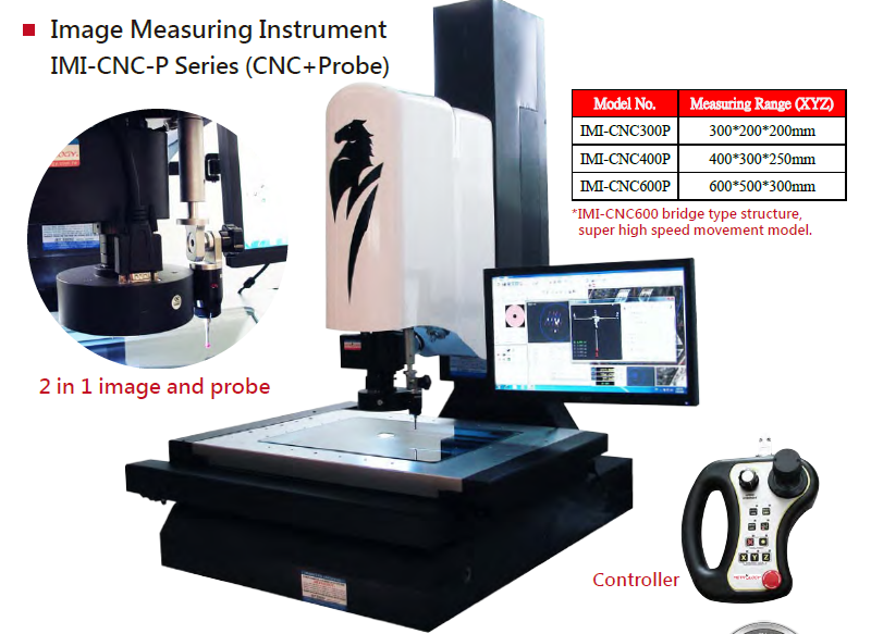 Vision Measuring with Touch Probe Metrology model IMI-CNC300P
